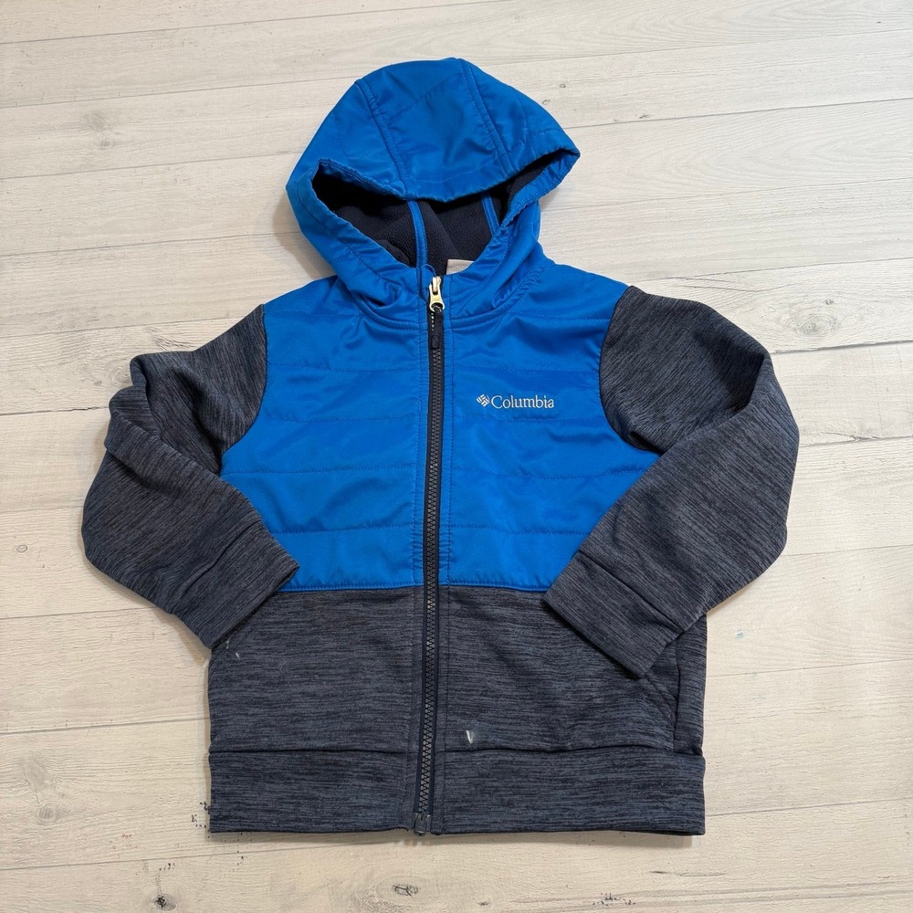 Columbia kids blue lightweight sweater jacket 4/5